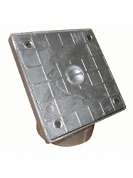 Square Aluminium Rodding Point Cover